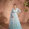 Sayuri Izhar Georgette Designer Gown With Dupatta Catalog Collection - Image 3