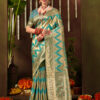 Saroj Shahzeen Tissue Saroski Vol 1 Satin Silk Saree Catalog Collection - Image 5