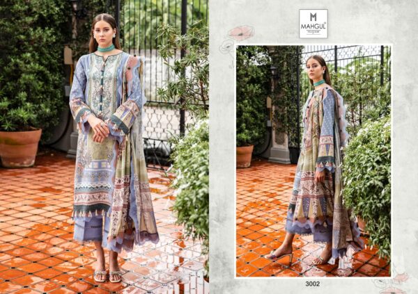 Shraddha Nx Mahgul Queen Court Vol 3 Cotton Dupatta Pakistani Suit Catalog Collection - Image 3