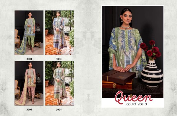 Shraddha Nx Mahgul Queen Court Vol 3 Cotton Dupatta Pakistani Suit Catalog Collection - Image 6