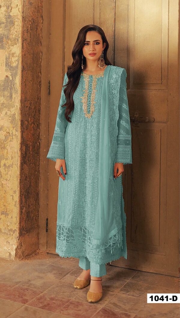 Super Hit 1041 Faux Georgette Pakistani Suit Catalog Collection - Image 2