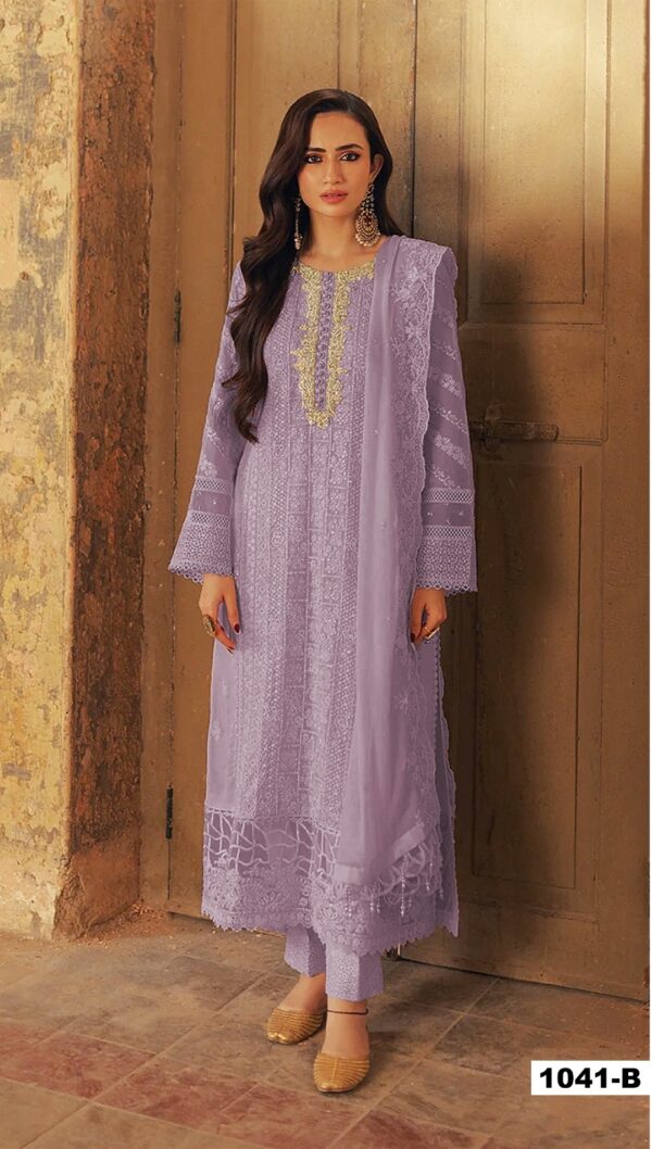 Super Hit 1041 Faux Georgette Pakistani Suit Catalog Collection - Image 3
