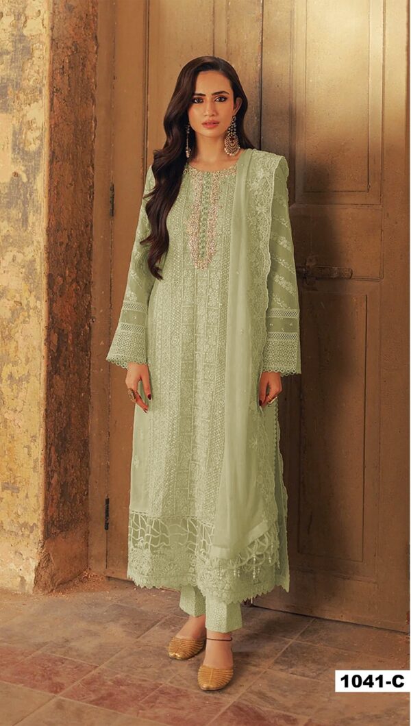 Super Hit 1041 Faux Georgette Pakistani Suit Catalog Collection - Image 4