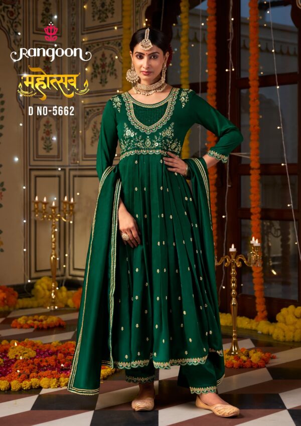 Rangoon Mahotsav Kurti Bottom With Dupatta Catalog Collection - Image 2