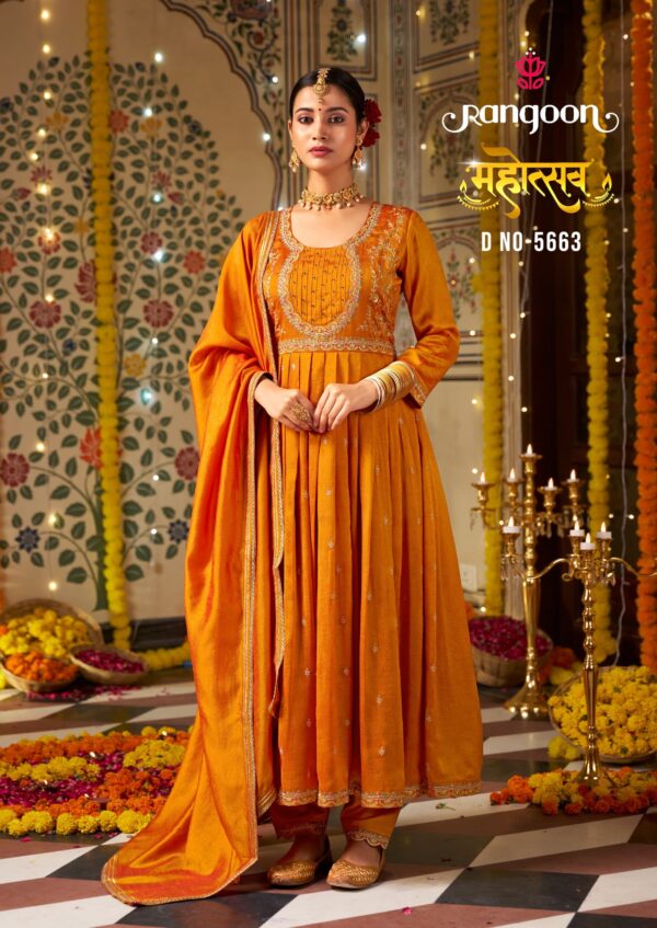 Rangoon Mahotsav Kurti Bottom With Dupatta Catalog Collection - Image 5