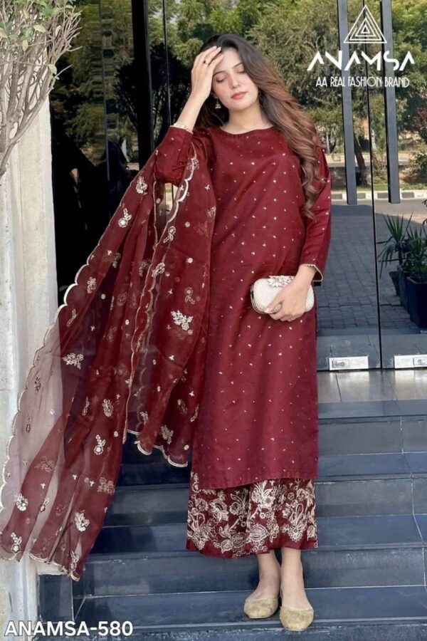 Anamsa 580 Georgette Pakistani Salwar Kameez Catalog Collection
