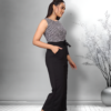 Black WJ12 Stylish Lycra Black Jumpsuit For Women Catalog Collection - Image 3