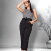 Black WJ12 Stylish Lycra Black Jumpsuit For Women Catalog Collection - Image 12