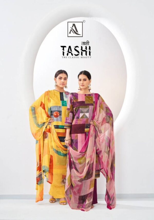Alok Suit Tashi Premium Cotton Designer Salwar Suits Catalog Collection