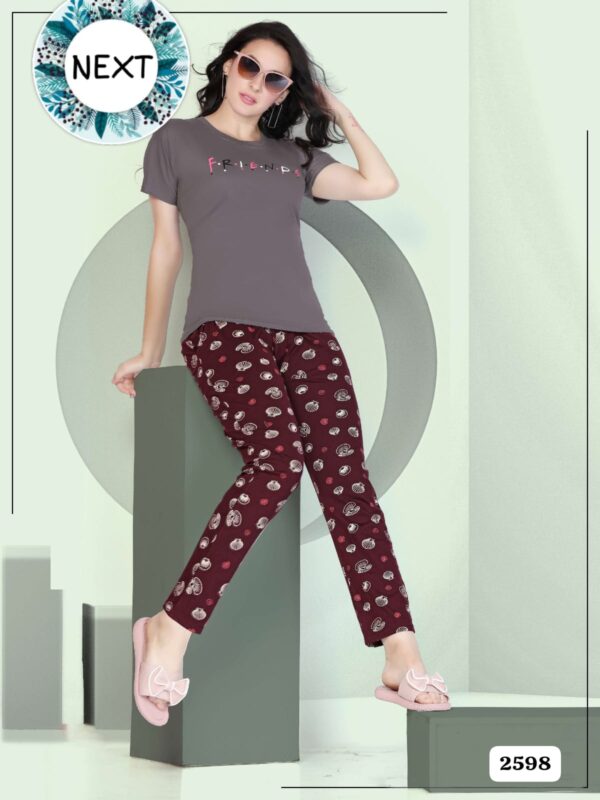 Summer Special Vol Dk 2598 Shinker Hosiery Cotton Nigth Suit Catalog Collection - Image 6