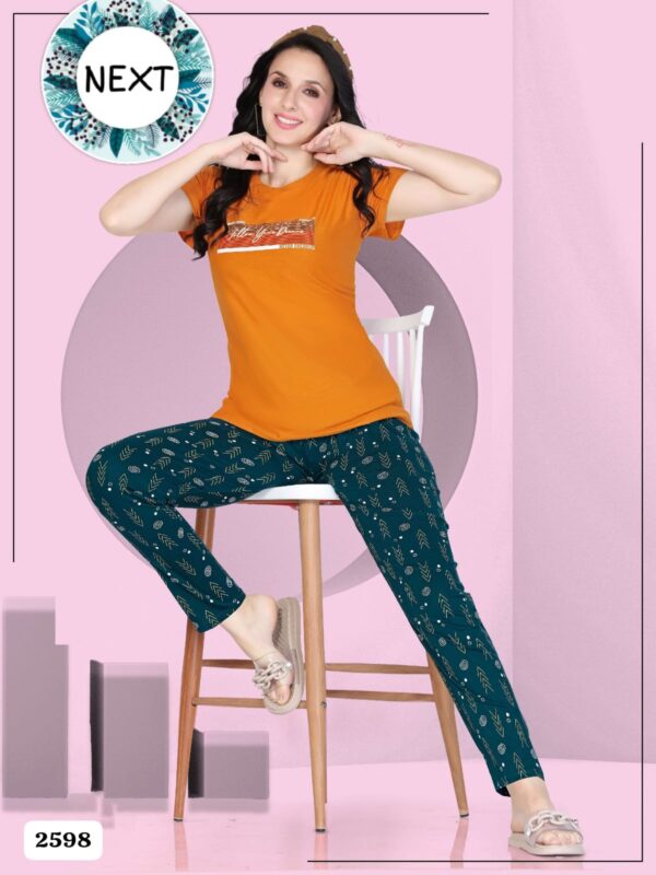 Summer Special Vol Dk 2598 Shinker Hosiery Cotton Nigth Suit Catalog Collection - Image 7