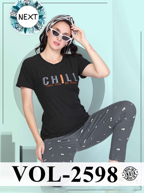 Summer Special Vol Dk 2598 Shinker Hosiery Cotton Nigth Suit Catalog Collection - Image 8