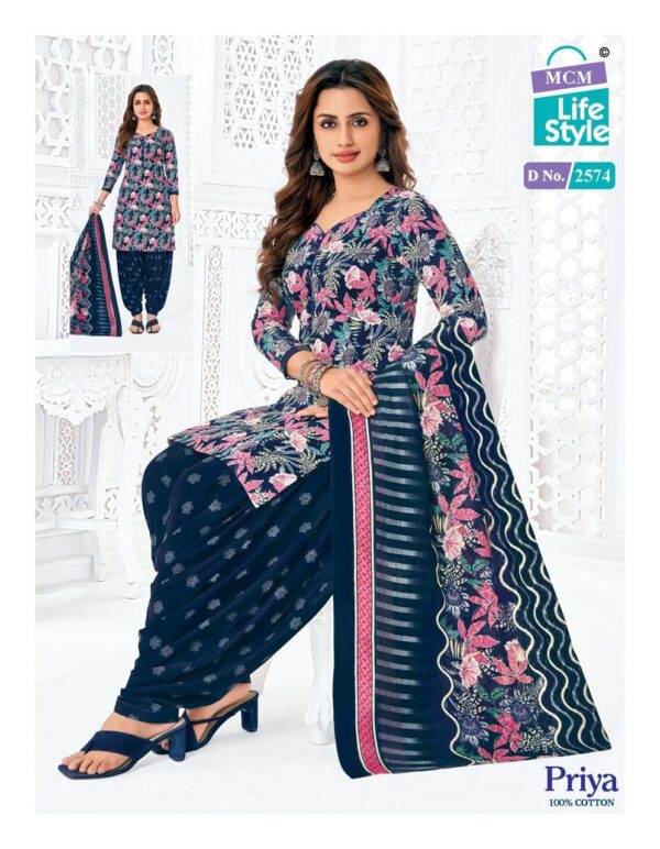Mcm Priya Vol 25 Cambric Cotton Printed Dress Material Catalog Collection - Image 14