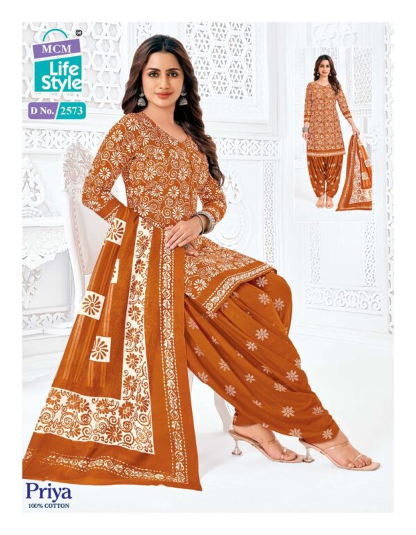 Mcm Priya Vol 25 Cambric Cotton Printed Dress Material Catalog Collection - Image 17