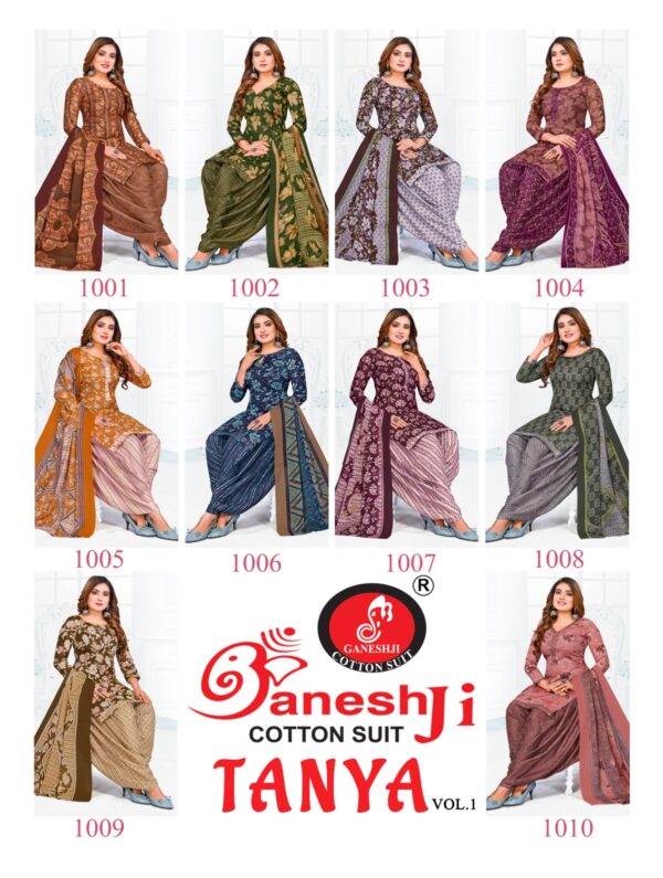 Ganeshji Tanya Vol 1 Soft Cotton Dress Material Catalog Collection - Image 12