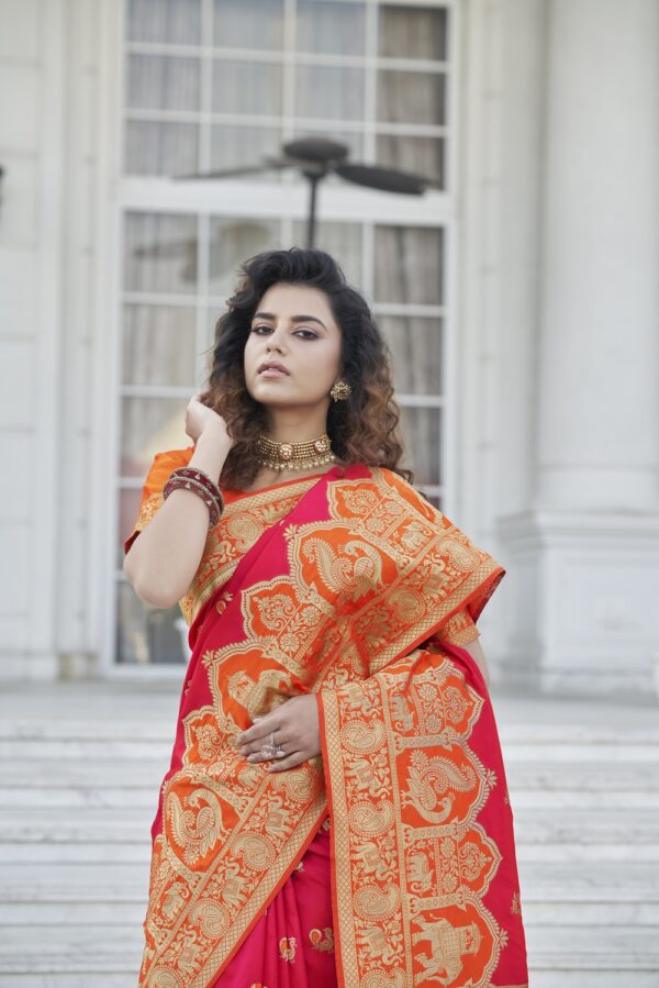 Shubhvastra Maharani Vol 3 Banarasi Silk Saree Catalog Collection - Image 9