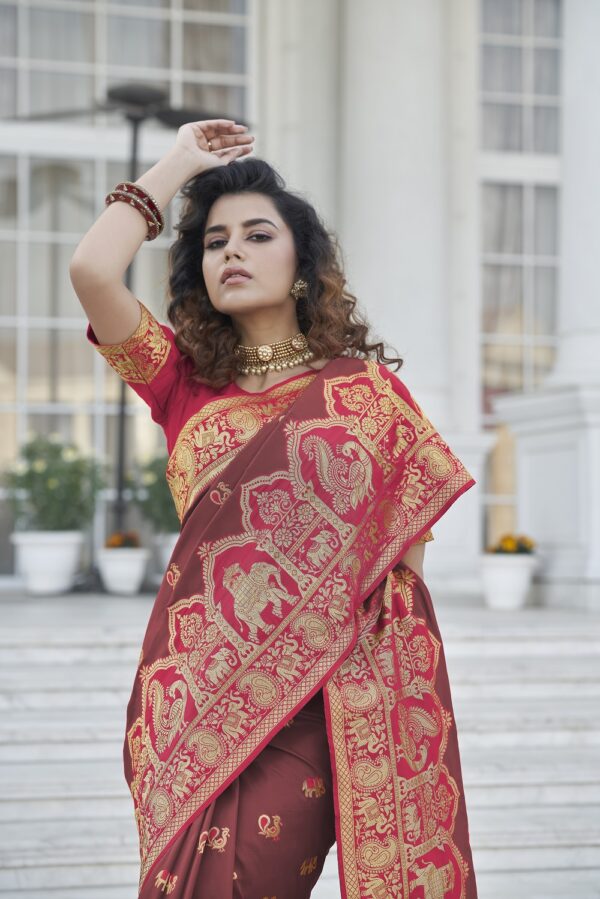 Shubhvastra Maharani Vol 3 Banarasi Silk Saree Catalog Collection - Image 3