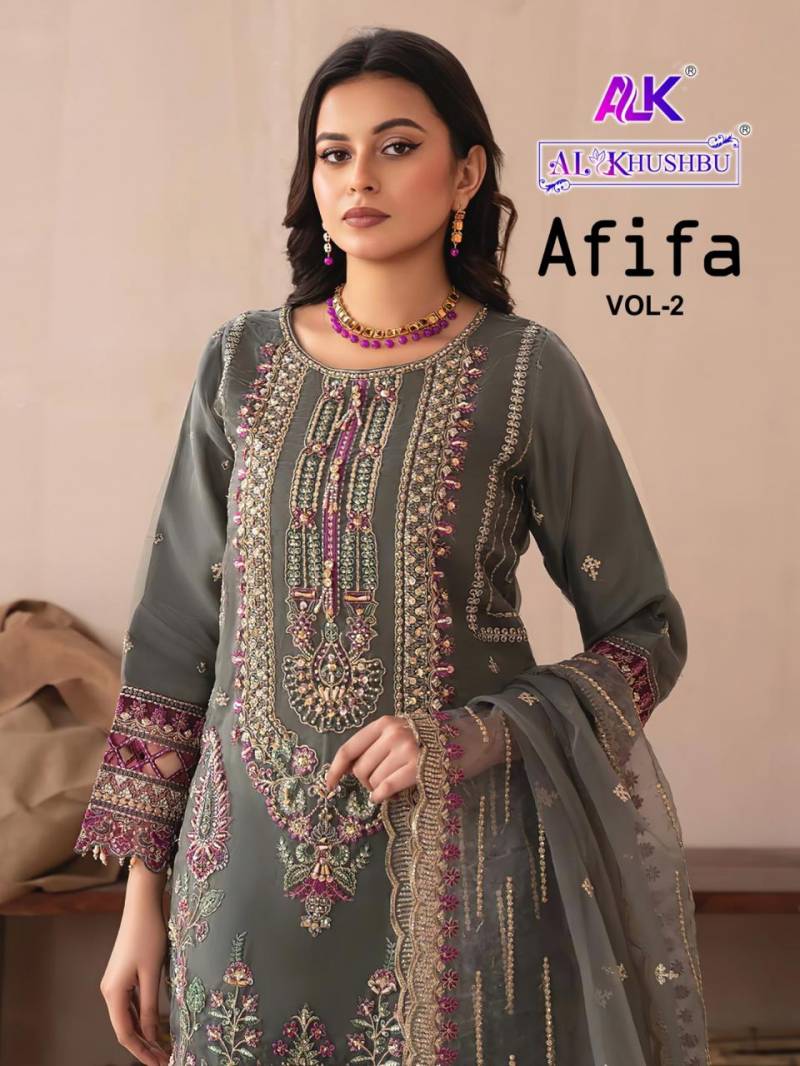 Al Khushbu Afifa Vol 2 Georgette Pakistani Salwar Suits Catalog Collection
