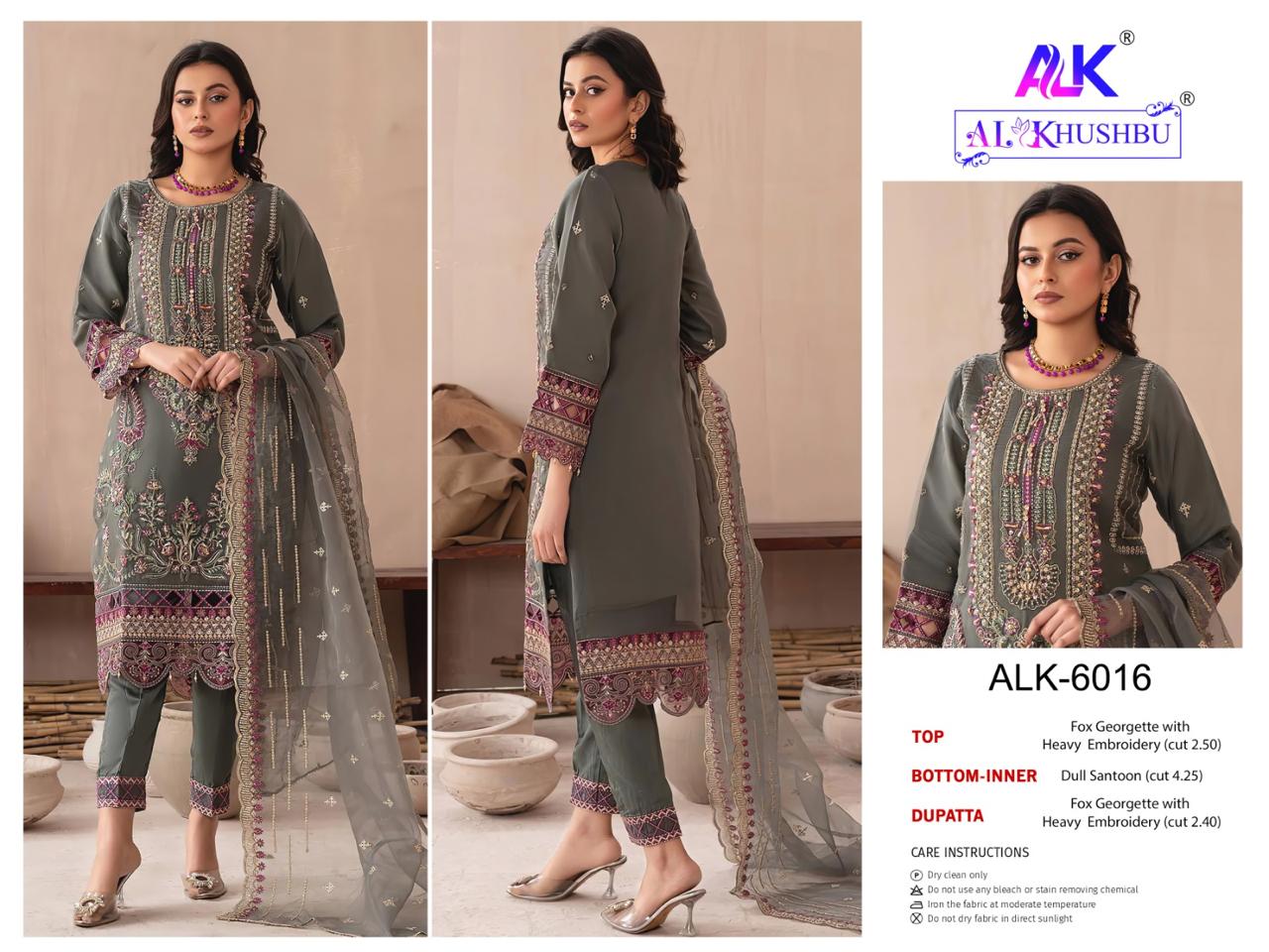 Al Khushbu Afifa Vol 2 Georgette Pakistani Salwar Suits Catalog Collection - Image 3