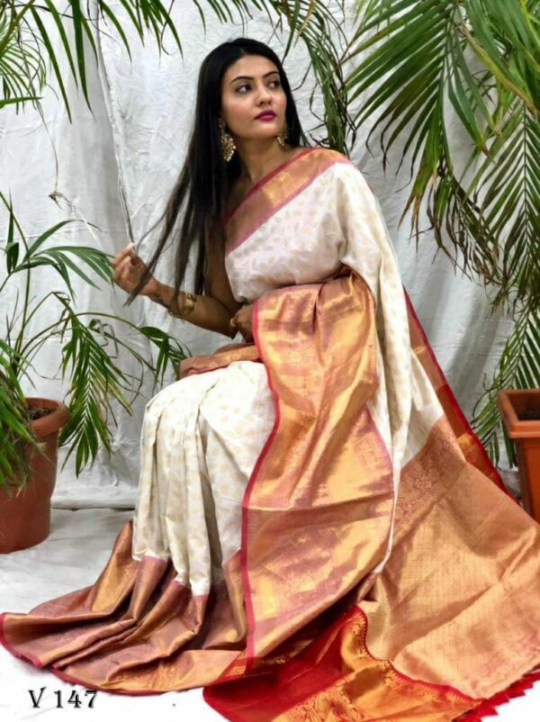 Nx 111 Kanjivaram Soft Silk Weaving Saree Catalog Collection - Image 8