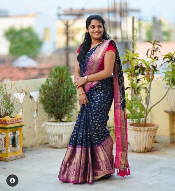Nx 111 Kanjivaram Soft Silk Weaving Saree Catalog Collection - Image 9