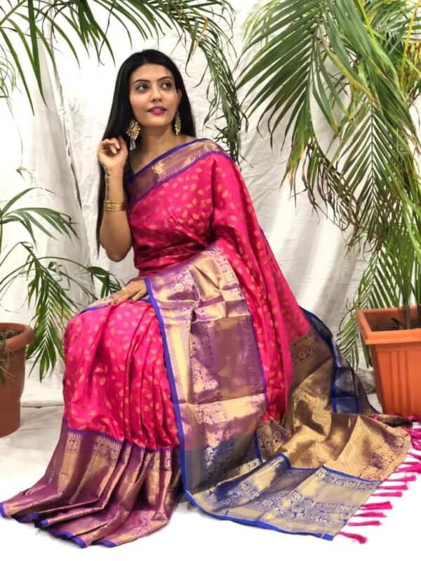 Nx 111 Kanjivaram Soft Silk Weaving Saree Catalog Collection - Image 10