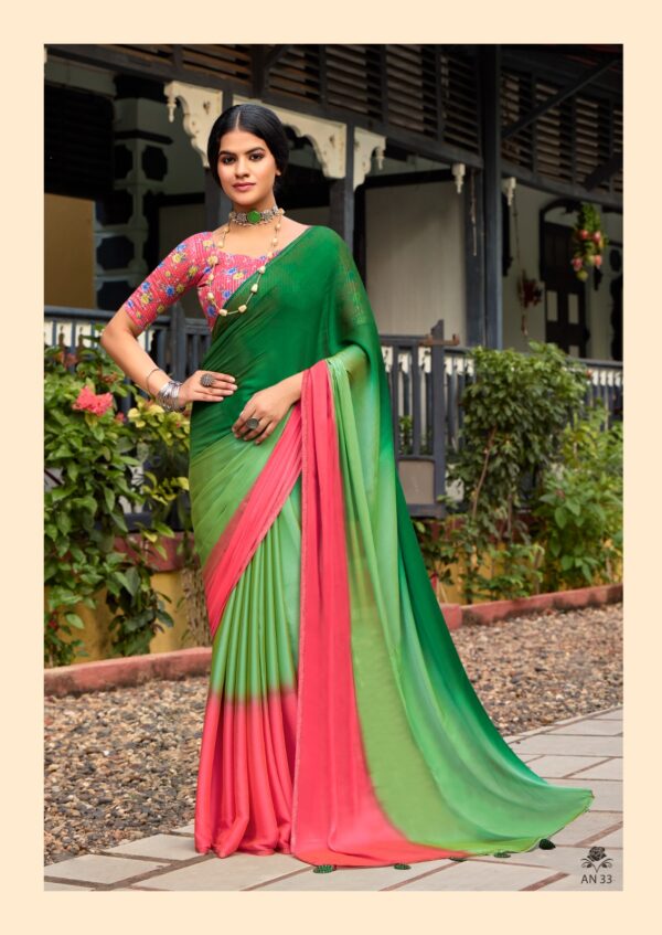 Sr Aruna Vol 4 Chiffon Fancy Saree Catalog Collection - Image 4