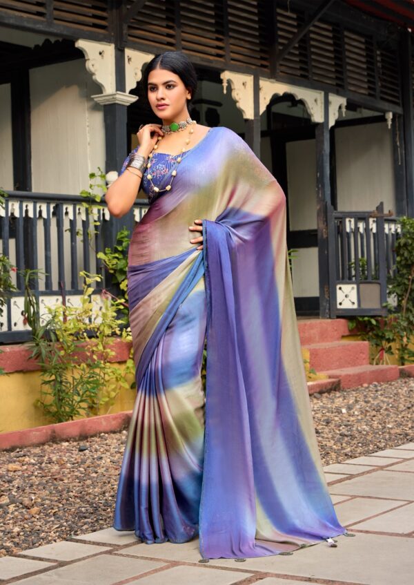 Sr Aruna Vol 4 Chiffon Fancy Saree Catalog Collection - Image 5