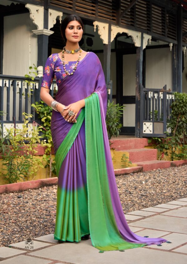 Sr Aruna Vol 4 Chiffon Fancy Saree Catalog Collection - Image 7