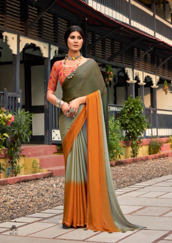 Sr Aruna Vol 4 Chiffon Fancy Saree Catalog Collection - Image 8