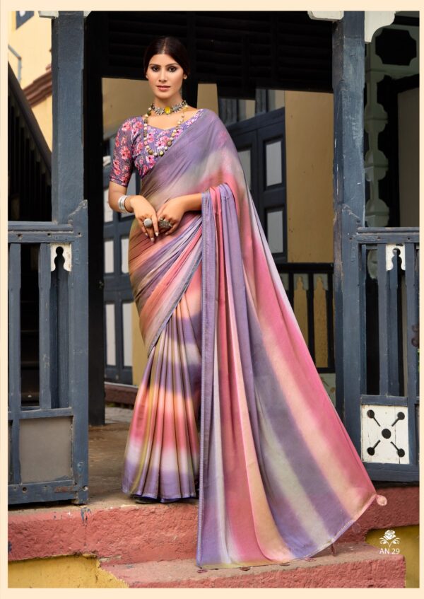 Sr Aruna Vol 4 Chiffon Fancy Saree Catalog Collection - Image 10