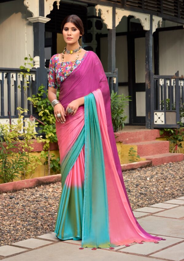 Sr Aruna Vol 4 Chiffon Fancy Saree Catalog Collection - Image 11