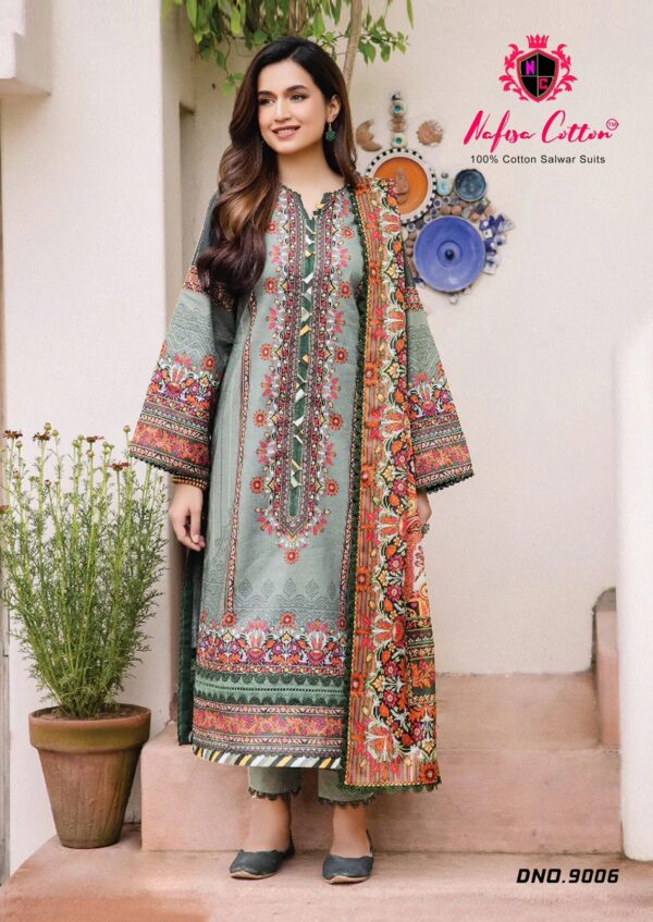 Nafisa Faiza Vol 9 Cotton Printed Dress Material Catalog Collection - Image 4