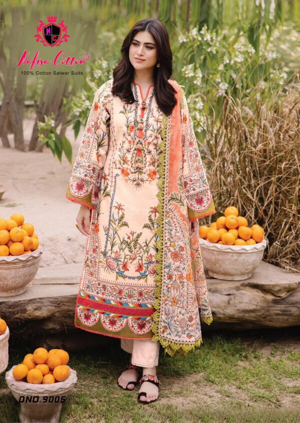 Nafisa Faiza Vol 9 Cotton Printed Dress Material Catalog Collection - Image 6
