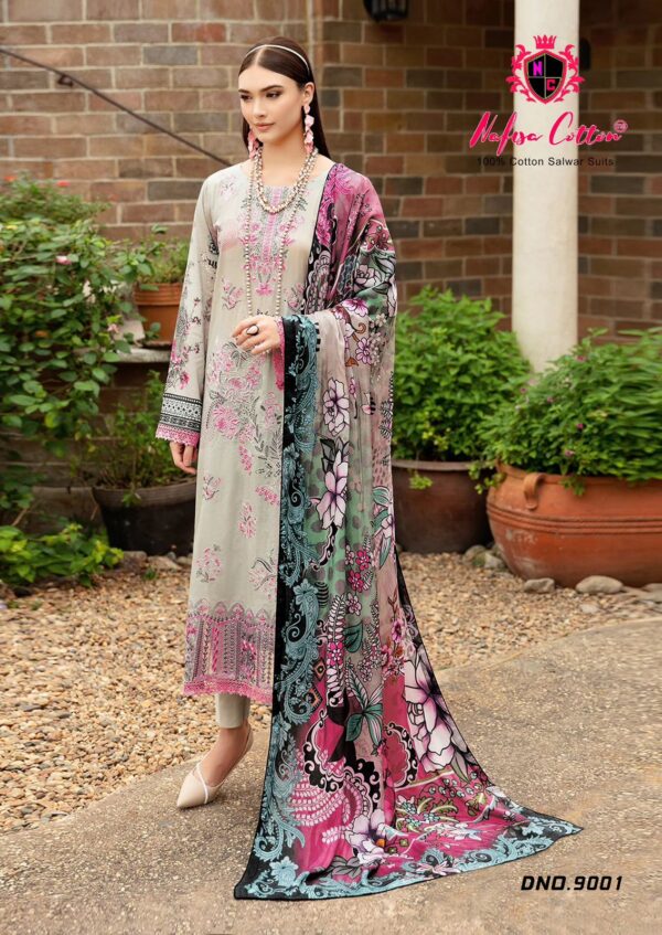 Nafisa Faiza Vol 9 Cotton Printed Dress Material Catalog Collection - Image 8