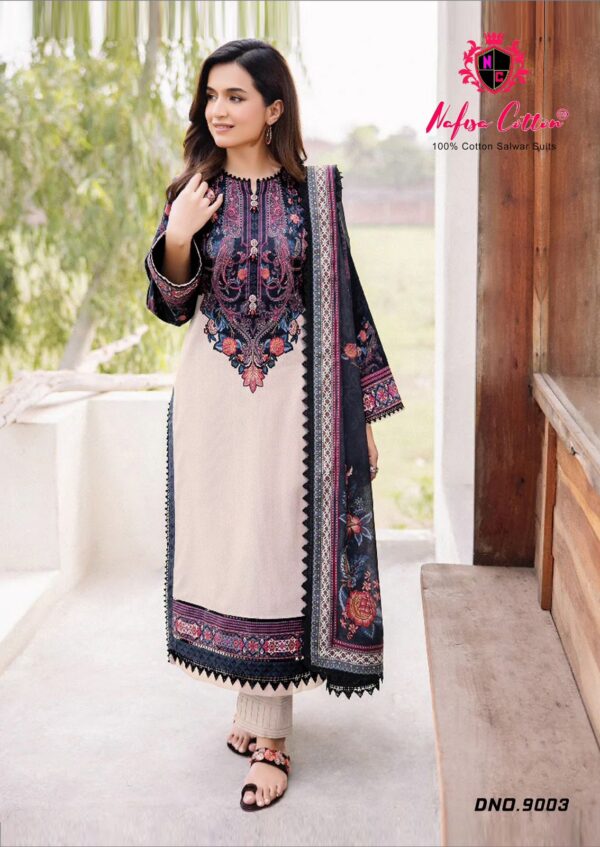 Nafisa Faiza Vol 9 Cotton Printed Dress Material Catalog Collection - Image 11
