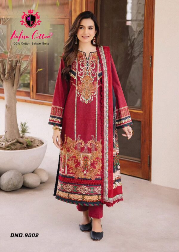 Nafisa Faiza Vol 9 Cotton Printed Dress Material Catalog Collection - Image 14