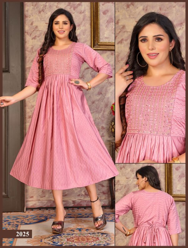 Trendy Angelic Prettty Heavy Rayon Designer Kurti Catalog Collection - Image 5
