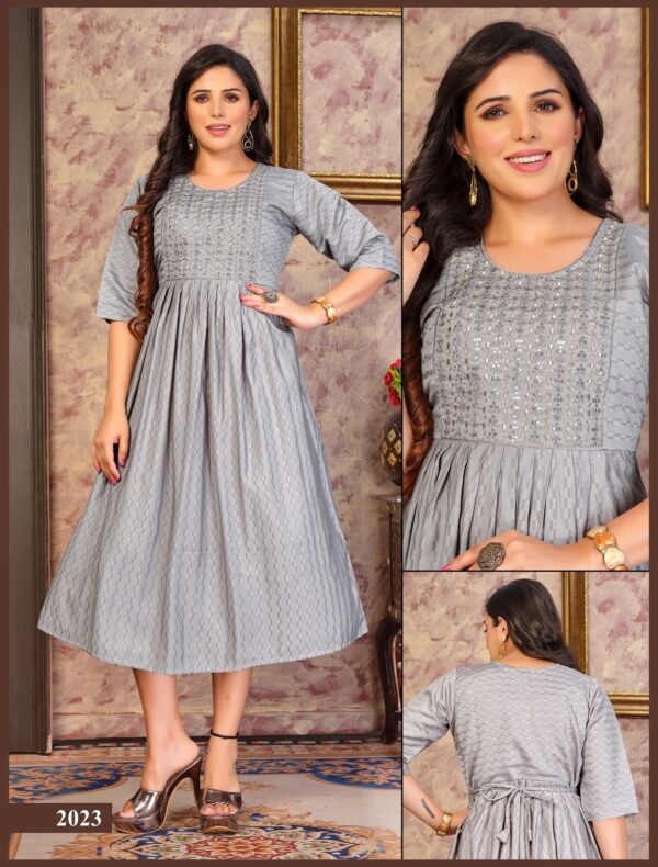Trendy Angelic Prettty Heavy Rayon Designer Kurti Catalog Collection - Image 6