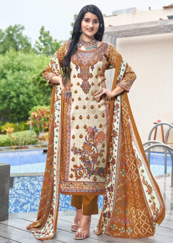 Roli Moli Shahin Pashmina Dress Material Catalog Collection - Image 7