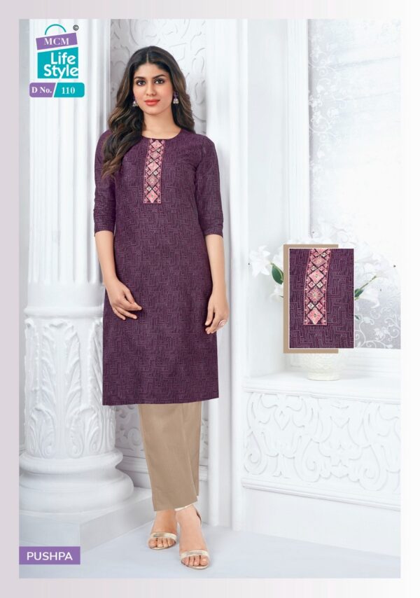 Mcm Pushpa Handloom Cotton Printed Kurti Catalog Collection - Image 7