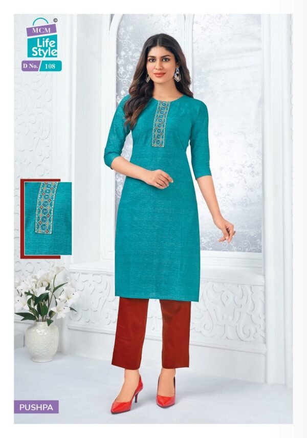 Mcm Pushpa Handloom Cotton Printed Kurti Catalog Collection - Image 10