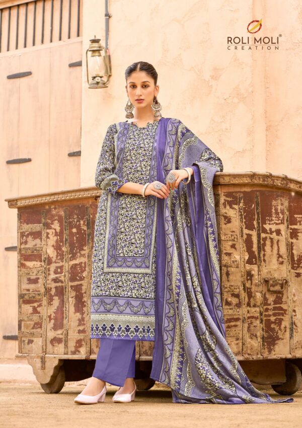 Roli Moli Liyana Pashmina Dress Material Catalog Collection - Image 7