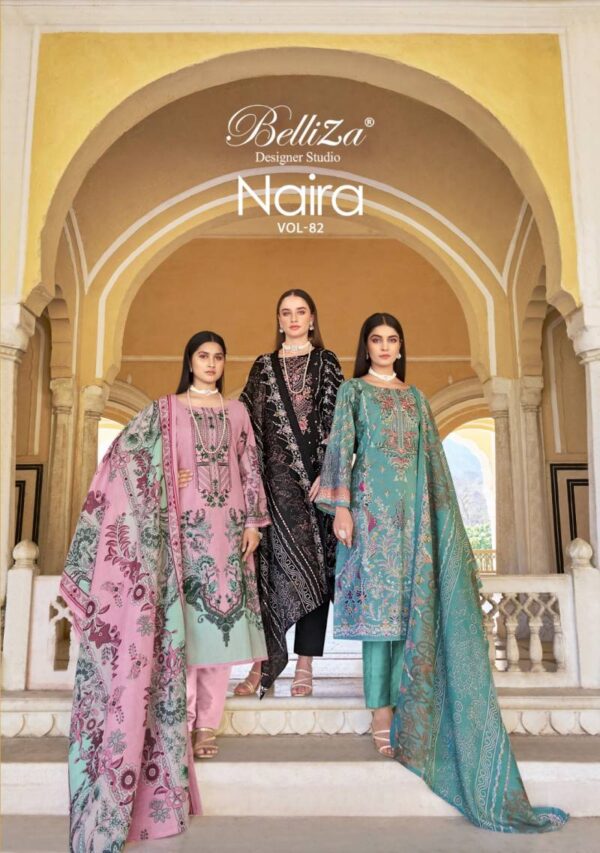 Belliza Naira Vol 82 Cotton Printed Dress Material Catalog Collection
