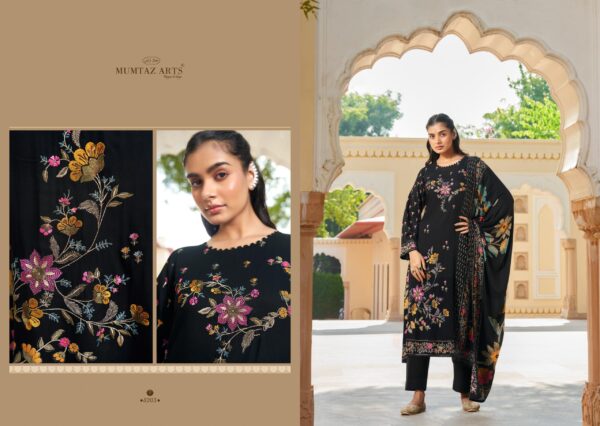 Mumtaz Rosy Viscose Pashmina Printed Dress Material Catalog Collection - Image 3