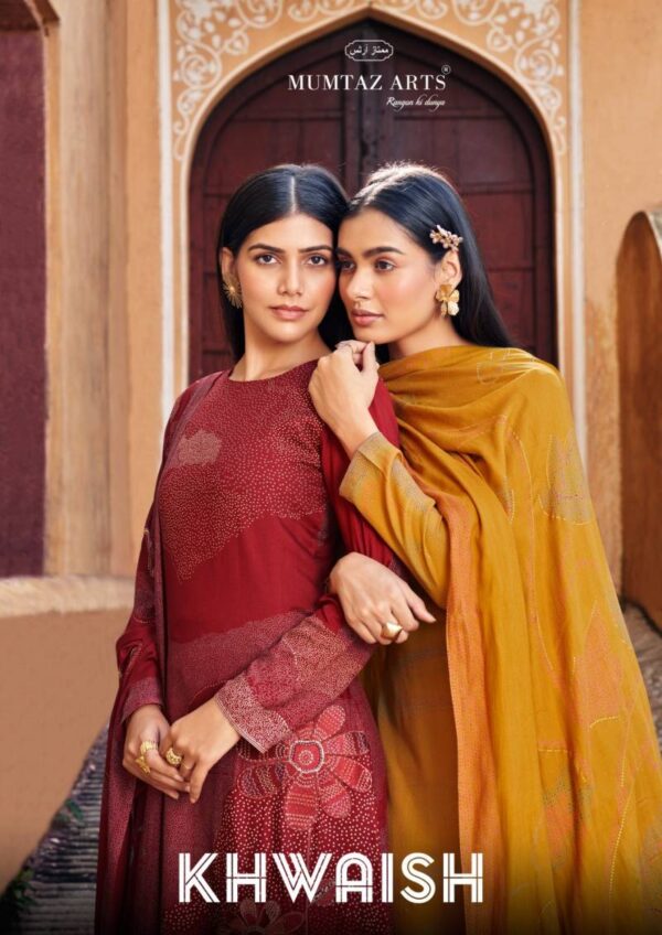 Mumtaz Khwaish Viscose Pashmina Printed Dress Material Catalog Collection
