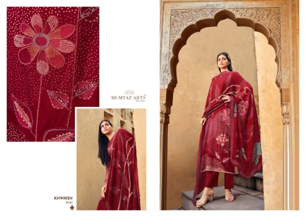 Mumtaz Khwaish Viscose Pashmina Printed Dress Material Catalog Collection - Image 3
