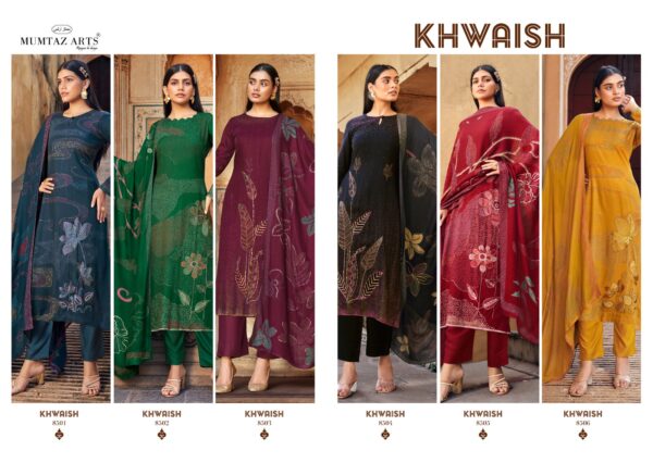 Mumtaz Khwaish Viscose Pashmina Printed Dress Material Catalog Collection - Image 8