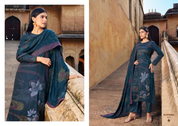 Mumtaz Khwaish Viscose Pashmina Printed Dress Material Catalog Collection - Image 5