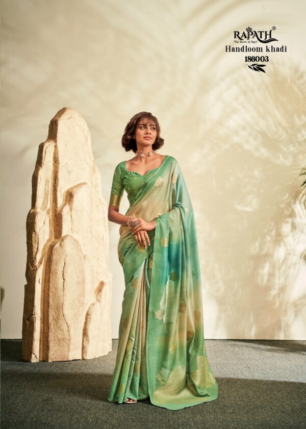 Rajpath Asopalav Silk Handloom Khadi Silk Saree Catalog Collection - Image 5